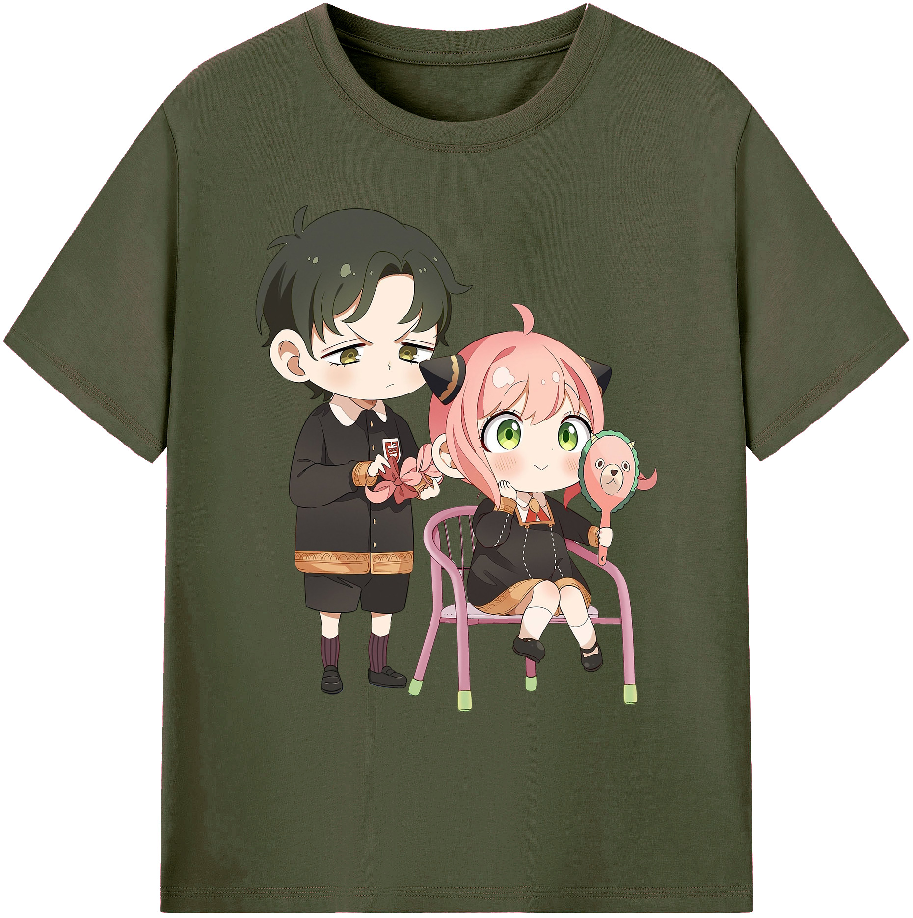 （画像用） SPY×FAMILY间谍家家酒 綿100％ メンズ半袖Tシャツ｜肌触りやわらか＆通気性